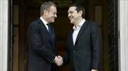 Tusk in Athens for refugee crisis; protests by migrants continue at northern border post