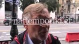 Διαμαρτυρία σιδηροδρομικών στο υπουργείο Εργασίας
