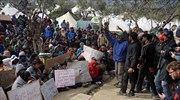 Irregular migrants on Lesvos protest to stop deportation