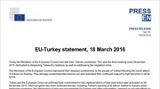 Μεταναστευτικό: Κοινή δήλωση Ε.Ε. – Τουρκίας