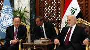 Εθνική συμφιλίωση για να ηττηθεί το Ι.Κ. ζητεί από το Ιράκ ο Μπαν Κι Μουν