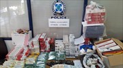 Εννέα συλλήψεις στο Περιστέρι για διακίνηση λαθραίων τσιγάρων