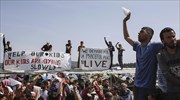 Νέα συγκέντρωση διαμαρτυρίας προσφύγων στην Ειδομένη