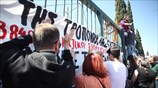 Συγκέντρωση διαμαρτυρίας εκπαιδευτικών έξω από το υπ. Παιδείας 