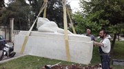 Στα εργαστήρια συντήρησης του δήμου Αθηναίων, το άγαλμα «Βόρειος Ήπειρος»