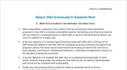 Greece: Debt Sustainbility Summary Note