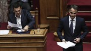 Two unpopular measures removed from tax-laden bill; Tsipras, Mitsotakis 