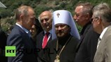Η άφιξη Πούτιν στο Αγ. Όρος