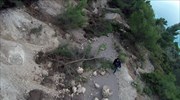 Πλημμύρες και κατολισθήσεις στη Σκόπελο από σφοδρή καταιγίδα