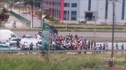 Θεσσαλονίκη: Μισάωρος αποκλεισμός της Ε.Ο. από πρόσφυγες
