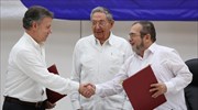 Κολομβία: Ιστορική συμφωνία ειρήνευσης με τους αντάρτες των FARC