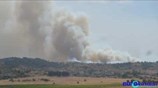 Πυρκαγιά σε δασική έκταση στα Δερβενοχώρια (UPD)