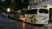 Ακινητοποίηση λεωφορείου ΚΤΕΛ λόγω φωτιάς στη μηχανή
