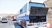 Ηράκλειο: Φωτιά σε εν κινήσει λεωφορείο, στο νοσοκομείο προληπτικά έξι