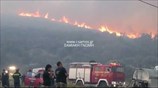 Μαίνεται για δεύτερη ημέρα η πυρκαγιά στη Σάμο