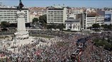 Euro 2016: Αποθεώθηκαν οι πρωταθλητές Ευρώπης στη Λισαβόνα