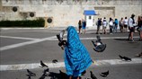 Στιγμιότυπο από το κέντρο της Αθήνας