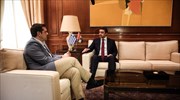 Συνάντηση του Αλ. Τσίπρα με τον ΥΠΕΞ των Ηνωμένων Αραβικών Εμιράτων