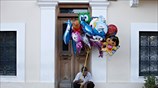 Στιγμιότυπο από το κέντρο της Αθήνας
