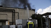 Ηράκλειο: Υπό μερικό έλεγχο πυρκαγιά σε συσκευαστήριο αγροτικών προϊόντων