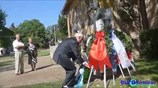 Στεφάνι στην προτομή του Σπύρου Μουστακλή από τον Πρ. Παυλόπουλο