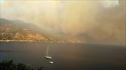 Δύσκολη μάχη με τις φλόγες σε βόρεια Εύβοια, Ρέθυμνο, Τζια
