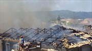 Υπό έλεγχο η πυρκαγιά στην παλιά πόλη της Λευκάδας