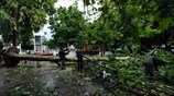 Δυνατή καταιγίδα έπληξε τα Τρίκαλα