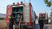 Πυρκαγιά σε κοντέινερς στον Ισθμό