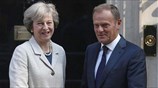 Brexit: Πρώτο τετ α τετ Μέι - Τουσκ στο Λονδίνο