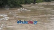 Τρίκαλα: Υπερχείλισε ο Πηνειός μετά τις τελευταίες έντονες βροχοπτώσεις
