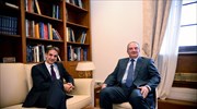 Συνάντηση Κυρ. Μητσοτάκη - Κ. Καραμανλή