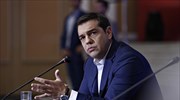 Tsipras peeved by questions over TV broadcast licenses, possibility of stations closing