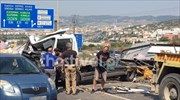 Ένας νεκρός και πέντε τραυματίες σε τροχαίο στη Θεσσαλονίκη