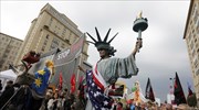 Διαδήλωση κατά των εμπορικών συμφωνιών ΤΤΙΡ και CETA στο Βερολίνο