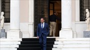 Tsipras meets with central banker Stournaras days after prosecutors raid latter