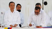 Κολομβία: Υπεγράφη η ιστορική ειρηνευτική συμφωνία κυβέρνησης - FARC