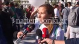 Διαμαρτυρία αναπληρωτών εκπαιδευτικών έξω από τη Βουλή