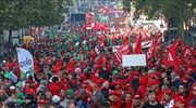 Βέλγιο: Απεργία και διαδήλωση δεκάδων χιλιάδων κατά της λιτότητας