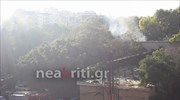 Κρήτη: Πυρκαγιά σε παλιό εργοστάσιο στο κέντρο του Ηρακλείου