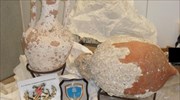 Πάτρα: Οδηγός φορτηγού μετέφερε δύο αμφορείς