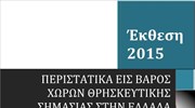Έκθεση του υπ. Παιδείας για τα περιστατικά εις βάρος χώρων θρησκευτικής σημασίας στην Ελλάδα το 2015