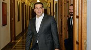 Tsipras appears confident negotiations with creditors will conclude on time; massive new Cabinet convenes