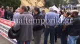 Συγκέντρωση οδηγών ταξί στο υπ. Μεταφορών