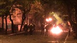 Μολότοφ και οδοφράγματα στην περιοχή του Πολυτεχνείου