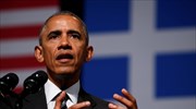 Obama closed his speech by saying «Ζήτω η Ελλάς»