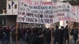Στιγμιότυπο από την πορεία για την επέτειο του Πολυτεχνείου