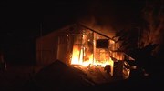 Νέα νύχτα έντασης σε προσφυγικό καταυλισμό της Χίου