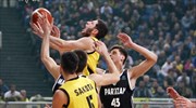 Μπάσκετ: Τέταρτη νίκη η ΑΕΚ, 91-81, την Παρτιζάν