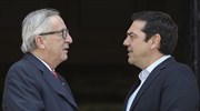 Juncker, Tsipras speak by phone; latter calls for quick conclusion to 2nd review ahead of debt talks